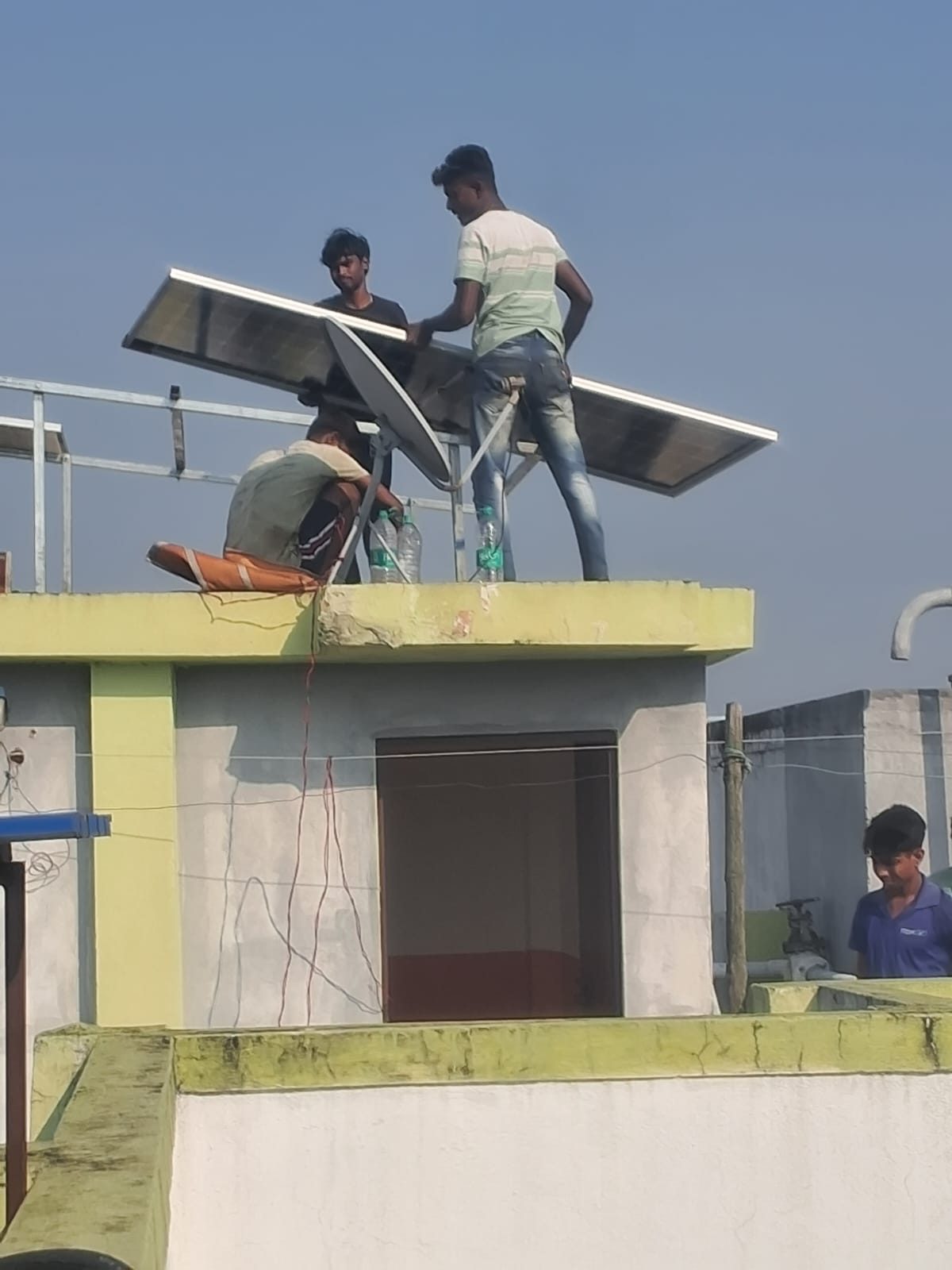 Solar panel mounting and site work
