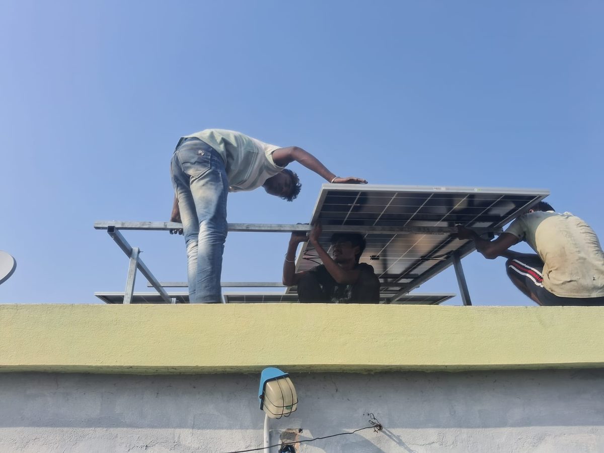 Solar structure installation