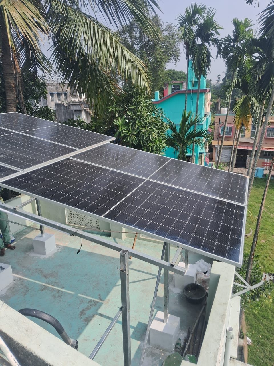 Rooftop solar project view